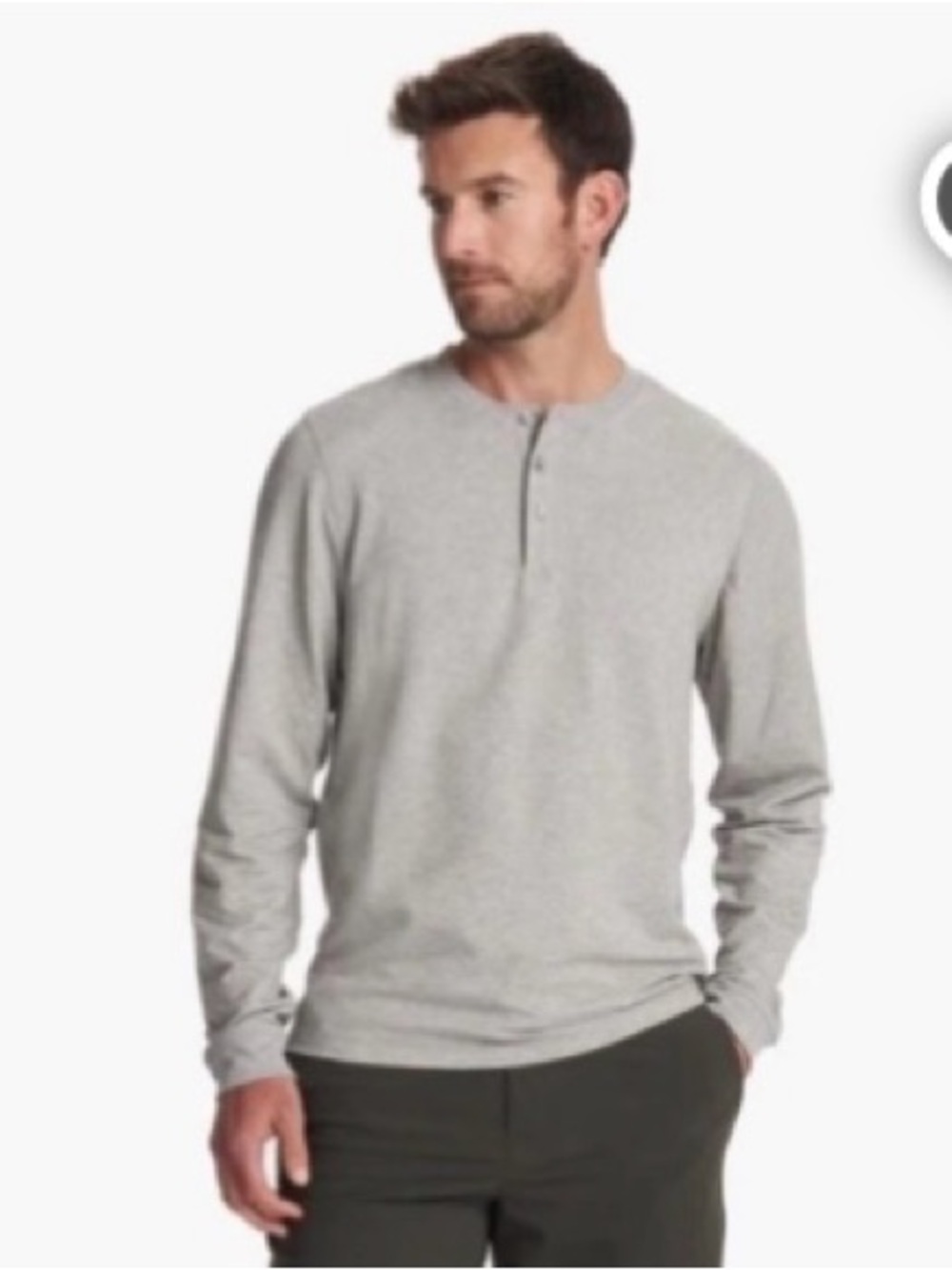 Vuori Heather Long-Sleeve Henley